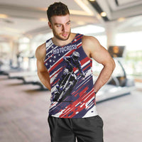 Personalized Patriotic Motocross Men Tank Top with USA Flag Colors – Dirt Bike Racing Design - Wonder Print Shop
