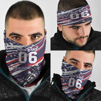 Personalized Patriotic Motocross Neck Gaiter with USA Flag Colors – Dirt Bike Racing Design - Wonder Print Shop