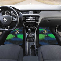Personalized Bass Fishing Car Mats with Jumping Fish – Green and Black Angler Design - Wonder Print Shop