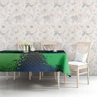 Personalized Bass Fishing Tablecloth with Jumping Fish – Green and Black Angler Design - Wonder Print Shop
