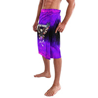 Personalized Patriotic Eagle Bowling Lavalava with Purple Flames USA Flag Wings Design - Wonder Print Shop