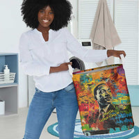 Martin Luther King Jr Laundry Basket Colorful Street Art Portrait Black History Graffiti Style - Wonder Print Shop