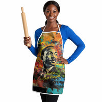 Martin Luther King Jr Apron Colorful Street Art Portrait Black History Graffiti Style - Wonder Print Shop