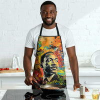 Martin Luther King Jr Apron Colorful Street Art Portrait Black History Graffiti Style - Wonder Print Shop