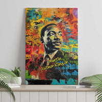 Martin Luther King Jr Canvas Wall Art Colorful Street Art Portrait Black History Graffiti Style - Wonder Print Shop