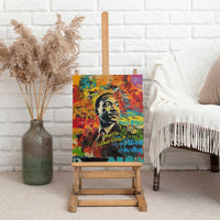 Martin Luther King Jr Canvas Wall Art Colorful Street Art Portrait Black History Graffiti Style - Wonder Print Shop