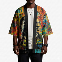 Martin Luther King Jr Kimono Colorful Street Art Portrait Black History Graffiti Style - Wonder Print Shop