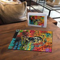 Martin Luther King Jr Puzzle Colorful Street Art Portrait Black History Graffiti Style - Wonder Print Shop