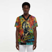 Martin Luther King Jr Scrub Top Colorful Street Art Portrait Black History Graffiti Style - Wonder Print Shop