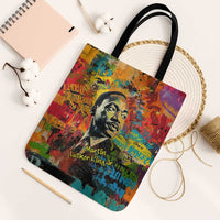 Martin Luther King Jr Tote Bag Colorful Street Art Portrait Black History Graffiti Style - Wonder Print Shop