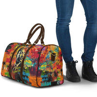 Martin Luther King Jr Travel Bag Colorful Street Art Portrait Black History Graffiti Style - Wonder Print Shop