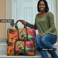 Martin Luther King Jr Travel Bag Colorful Street Art Portrait Black History Graffiti Style - Wonder Print Shop