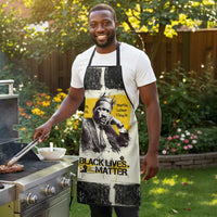 Martin Luther King Jr Apron Black Lives Matter Street Art Portrait Civil Rights Tribute Bold Striped - Wonder Print Shop
