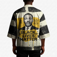 Martin Luther King Jr Kimono Black Lives Matter Street Art Portrait Civil Rights Tribute Bold Striped - Wonder Print Shop