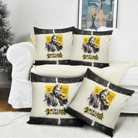 Martin Luther King Jr Pillow Cover Black Lives Matter Street Art Portrait Civil Rights Tribute Bold Striped - Wonder Print Shop