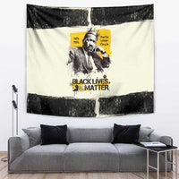 Martin Luther King Jr Tapestry Black Lives Matter Street Art Portrait Civil Rights Tribute Bold Striped - Wonder Print Shop