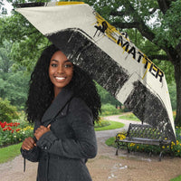 Martin Luther King Jr Umbrella Black Lives Matter Street Art Portrait Civil Rights Tribute Bold Striped - Wonder Print Shop