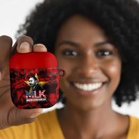 MLK Day AirPods Case Martin Luther King Jr Tribute American Flag Lettering - Wonder Print Shop