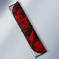 MLK Day Auto Sun Shade Martin Luther King Jr Tribute American Flag Lettering - Wonder Print Shop