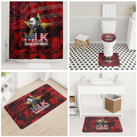MLK Day Bathroom Set Martin Luther King Jr Tribute American Flag Lettering - Wonder Print Shop
