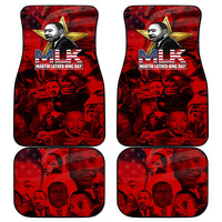 MLK Day Car Mats Martin Luther King Jr Tribute American Flag Lettering - Wonder Print Shop