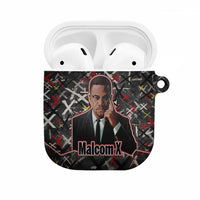 Malcolm X AirPods Case Street Art Style Portrait Quote The Future Belongs to Those Who Prepare Civil Rights Tribute - Wonder Print Shop