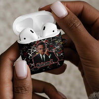 Malcolm X AirPods Case Street Art Style Portrait Quote The Future Belongs to Those Who Prepare Civil Rights Tribute - Wonder Print Shop