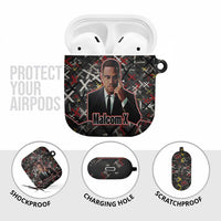Malcolm X AirPods Case Street Art Style Portrait Quote The Future Belongs to Those Who Prepare Civil Rights Tribute - Wonder Print Shop