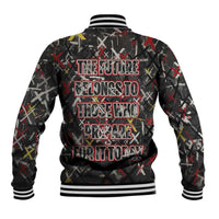 Malcolm X Baseball Jacket Street Art Style Portrait Quote The Future Belongs to Those Who Prepare Civil Rights Tribute - Wonder Print Shop