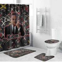 Malcolm X Bathroom Set Street Art Style Portrait Quote The Future Belongs to Those Who Prepare Civil Rights Tribute - Wonder Print Shop