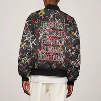 Malcolm X Bomber Jacket Street Art Style Portrait Quote The Future Belongs to Those Who Prepare Civil Rights Tribute - Wonder Print Shop