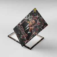 Malcolm X Canvas Wall Art Street Art Style Portrait Quote The Future Belongs to Those Who Prepare Civil Rights Tribute - Wonder Print Shop