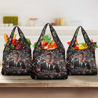Malcolm X Grocery Bag Street Art Style Portrait Quote The Future Belongs to Those Who Prepare Civil Rights Tribute - Wonder Print Shop