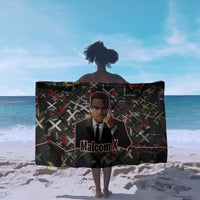 Malcolm X Sarong Street Art Style Portrait Quote The Future Belongs to Those Who Prepare Civil Rights Tribute - Wonder Print Shop