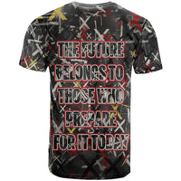 Malcolm X T shirt Street Art Style Portrait Quote The Future Belongs to Those Who Prepare Civil Rights Tribute TS04