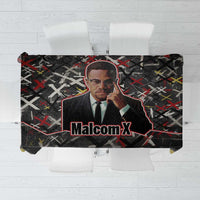 Malcolm X Tablecloth Street Art Style Portrait Quote The Future Belongs to Those Who Prepare Civil Rights Tribute - Wonder Print Shop