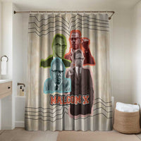 Malcolm X Bathroom Set Pop Art Portrait Collage Civil Rights Activist Retro Style Design - Wonder Print Shop