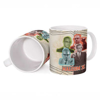 Malcolm X Ceramic Mug Pop Art Portrait Collage Civil Rights Activist Retro Style Design - Wonder Print Shop
