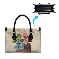 Malcolm X Leather Bag Pop Art Portrait Collage Civil Rights Activist Retro Style Design - Wonder Print Shop