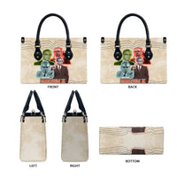 Malcolm X Leather Bag Pop Art Portrait Collage Civil Rights Activist Retro Style Design - Wonder Print Shop
