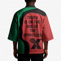 Malcolm X Kimono Truth Is on the Side of the Oppressed Quote Civil Rights Tribute - Wonder Print Shop