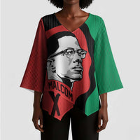 Malcolm X Kimono Sleeve Blouse Truth Is on the Side of the Oppressed Quote Civil Rights Tribute - Wonder Print Shop