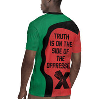 Malcolm X Rugby Jersey Truth Is on the Side of the Oppressed Quote Civil Rights Tribute TS04