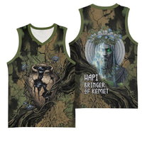 Hapi Egyptian Basketball Jersey Bringer of Kemet Nature Spirit Flowing Water and Earth Harmony
