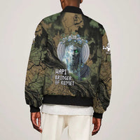 Hapi Egyptian Bomber Jacket Bringer of Kemet Nature Spirit Flowing Water and Earth Harmony