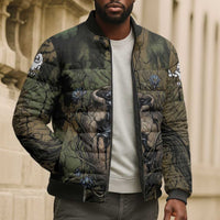 Hapi Egyptian Bomber Puffer Jacket Bringer of Kemet Nature Spirit Flowing Water and Earth Harmony