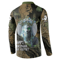 Hapi Egyptian Button Sweatshirt Bringer of Kemet Nature Spirit Flowing Water and Earth Harmony