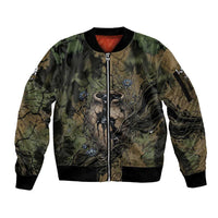 Hapi Egyptian Sleeve Zip Bomber Jacket Bringer of Kemet Nature Spirit Flowing Water and Earth Harmony