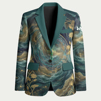 Egyptian Hapi Blazer God of the Nile Ankh Symbol Lotus Flowers and Sacred River Energy