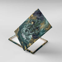 Egyptian Hapi Canvas Wall Art God of the Nile Ankh Symbol Lotus Flowers and Sacred River Energy